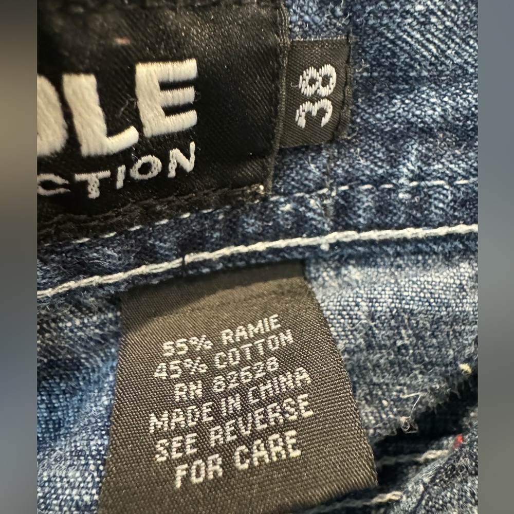 Southpole Baggy Cargo Jeans Men’s Wide Leg Utility Denim Y2K Streetwear Skater - Picture 7 of 9